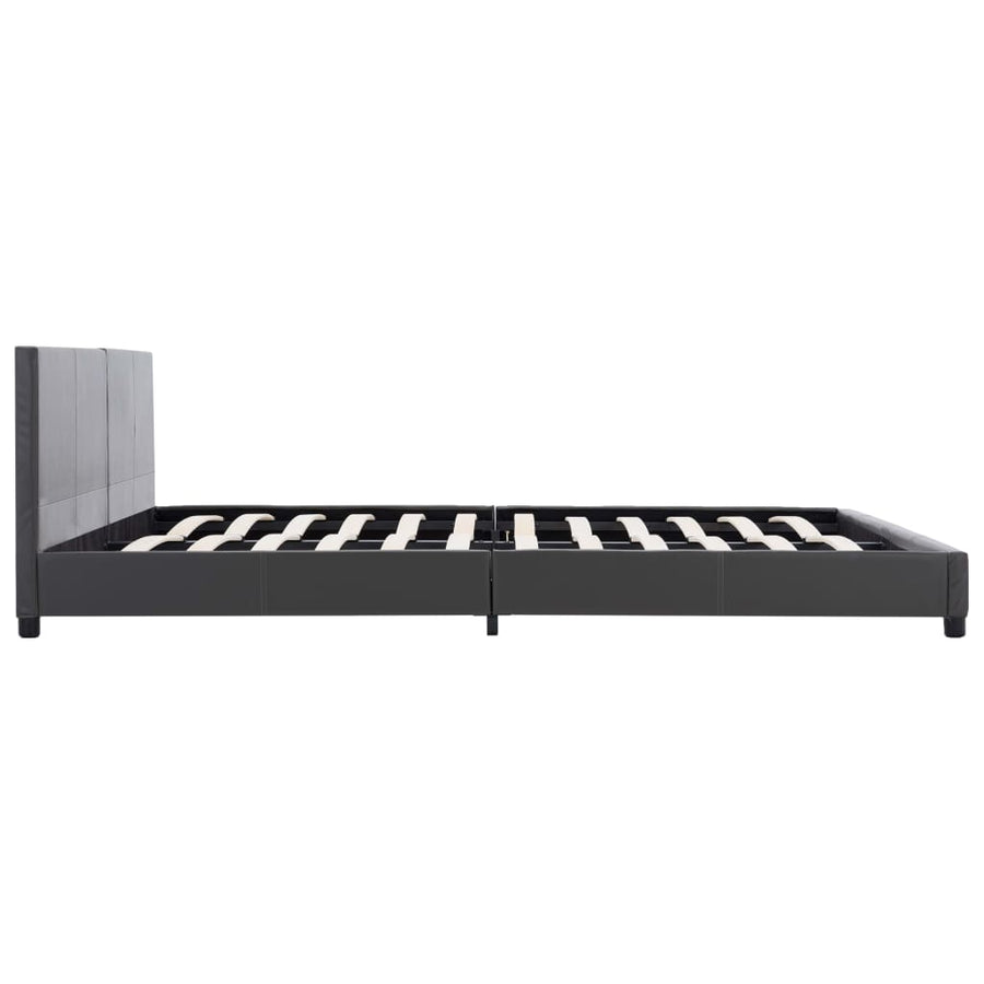 Bedframe kunstleer grijs 180x200 cm