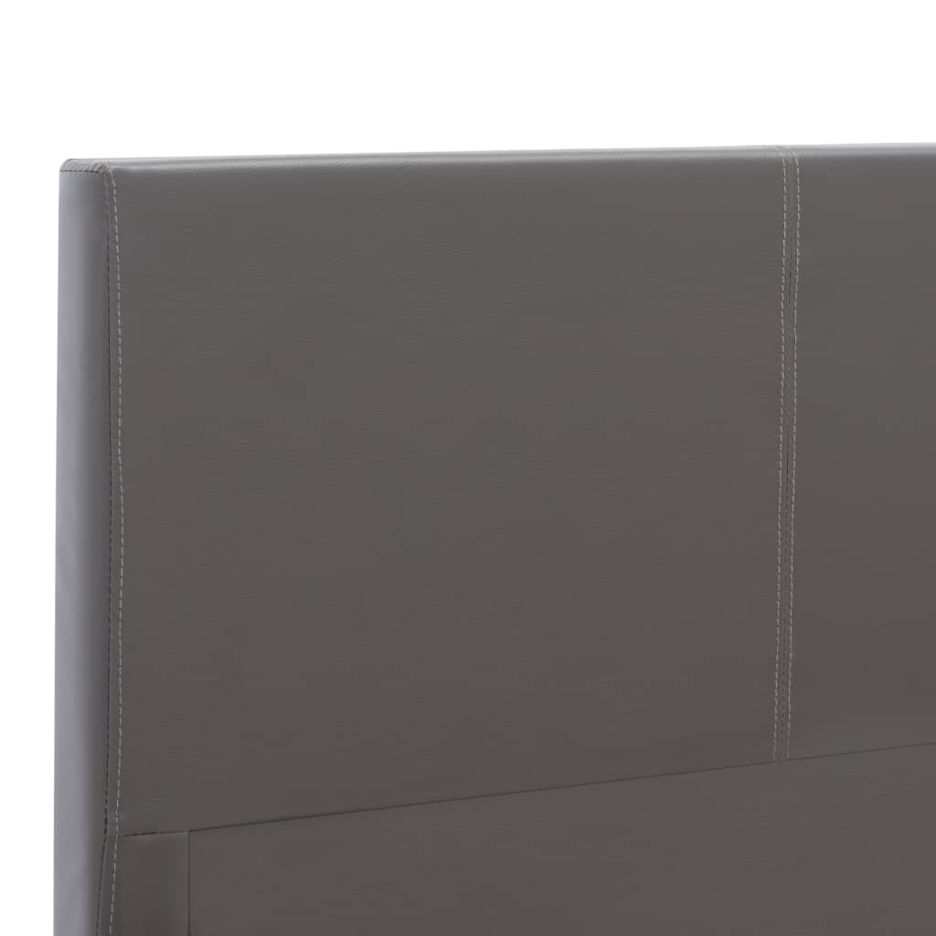 Bedframe kunstleer grijs 180x200 cm