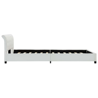 Bedframe kunstleer wit 120x200 cm