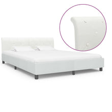 Bedframe Kunstleer 160 x 200 cm Wit