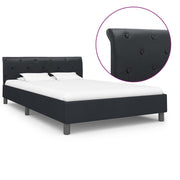 Bedframe 120x200 cm kunstleer zwart