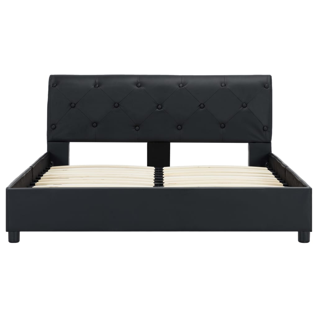 Bedframe Kunstleer Zwart 120X200 Cm 120 x 200 cm