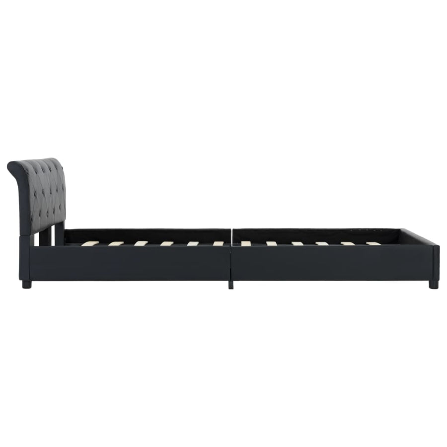 Bedframe Kunstleer Zwart 120X200 Cm 120 x 200 cm