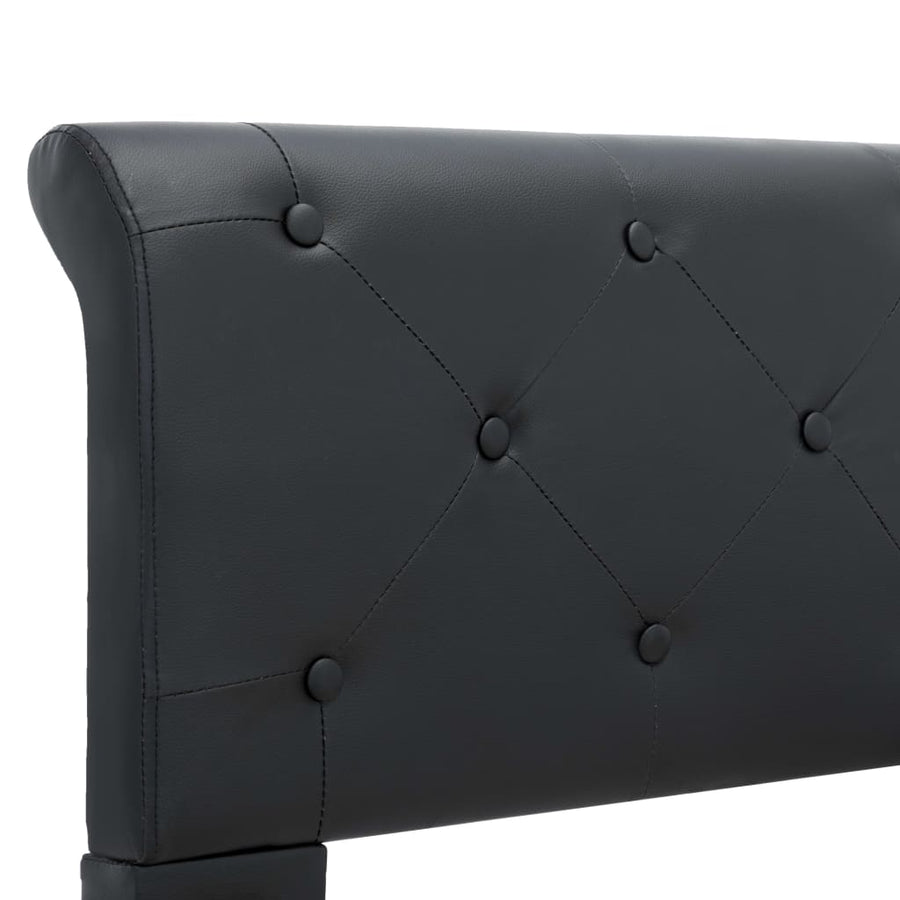 Bedframe Kunstleer Zwart 120X200 Cm 120 x 200 cm