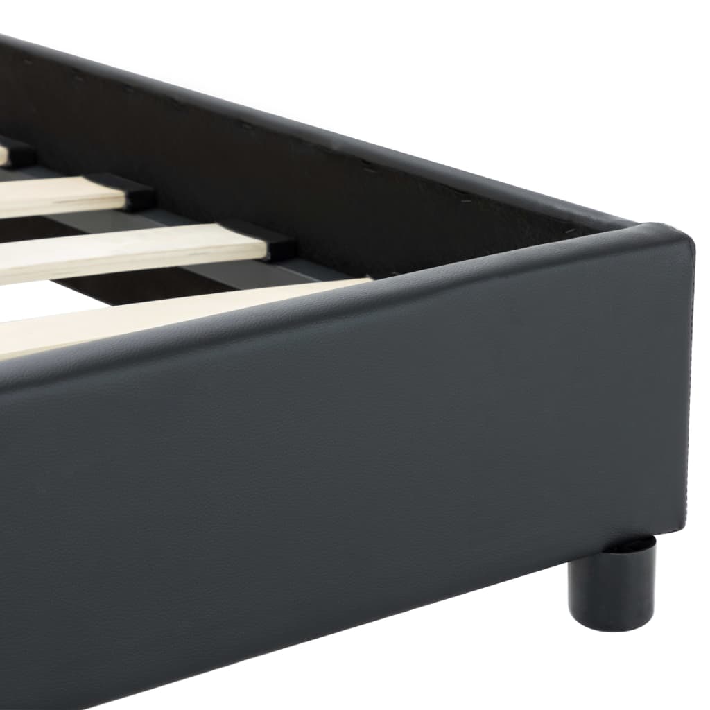Bedframe Kunstleer Zwart 120X200 Cm 120 x 200 cm
