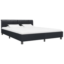 Bedframe Kunstleer 160 x 200 cm Zwart