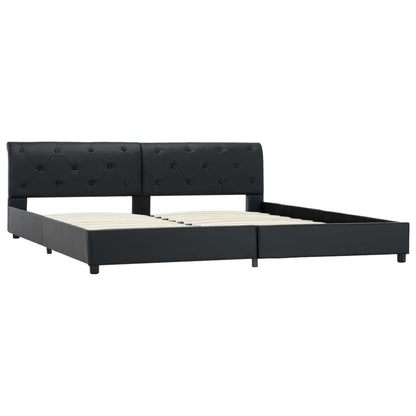 Bedframe Kunstleer Zwart 180X200 Cm 180 x 200 cm