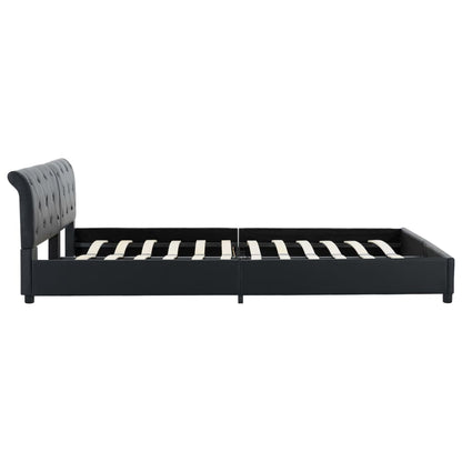 Bedframe Kunstleer Zwart 180X200 Cm 180 x 200 cm