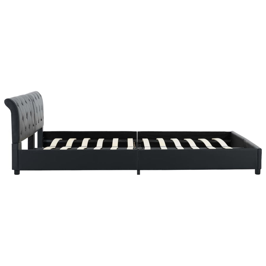 Bedframe Kunstleer Zwart 180X200 Cm 180 x 200 cm