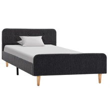 Bedframe Jute Donkergrijs 90X200 Cm 90 x 200 cm