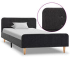 Bedframe 100x200 cm jute donkergrijs