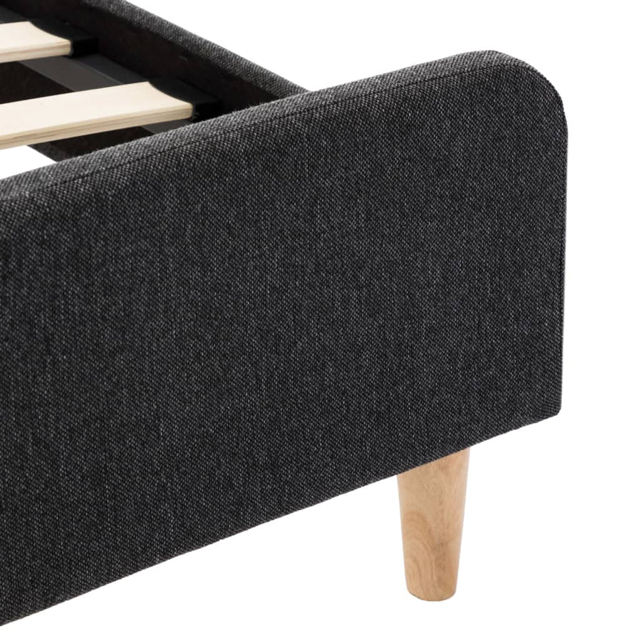 Bedframe Jute Donkergrijs 100X200 Cm 100 x 200 cm