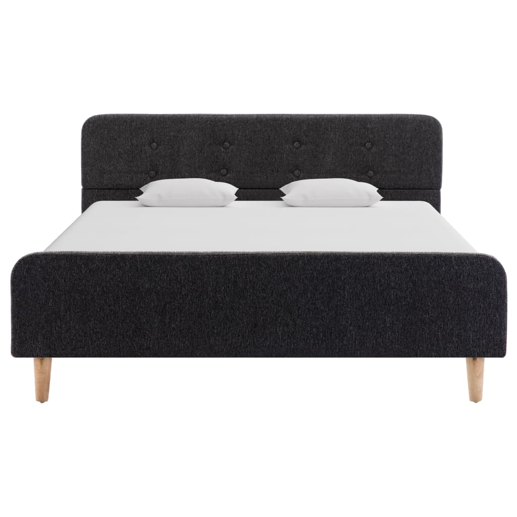 Bedframe Jute Donkergrijs 120X200 Cm 120 x 200 cm