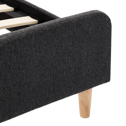 Bedframe Jute Donkergrijs 120X200 Cm 120 x 200 cm