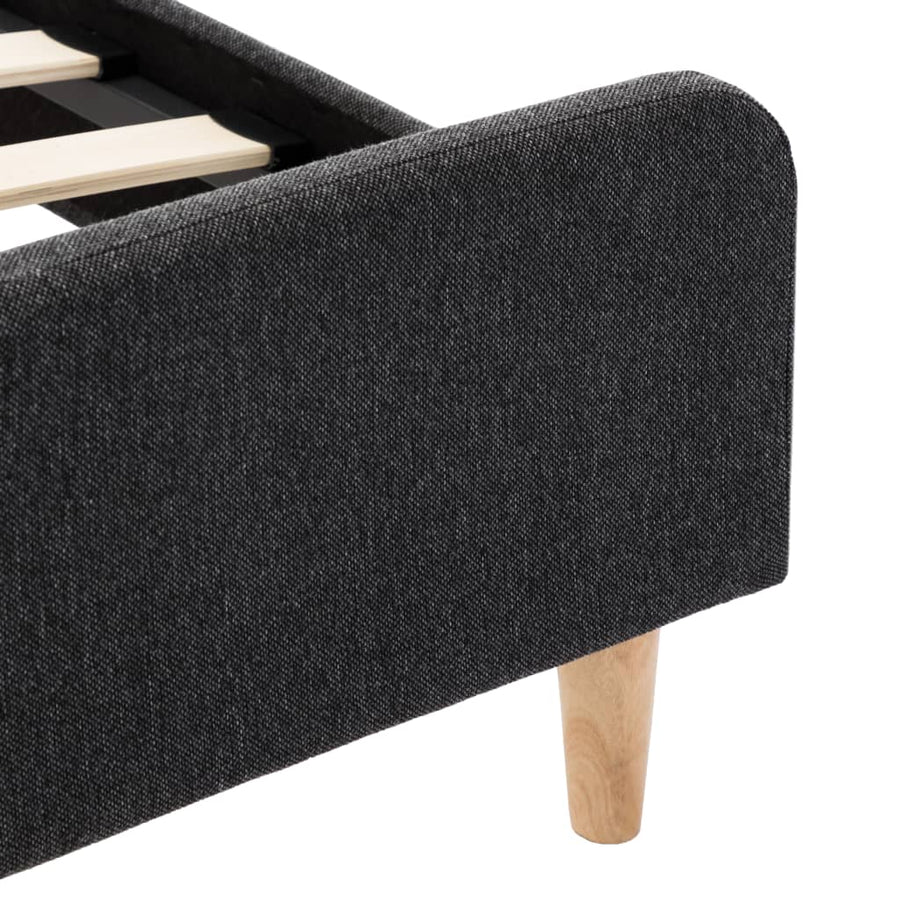 Bedframe Jute Donkergrijs 120X200 Cm 120 x 200 cm