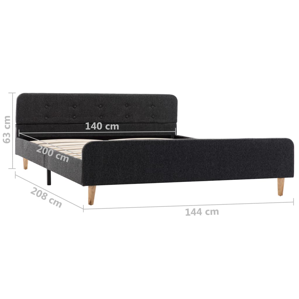 Bedframe Jute 140 x 200 cm