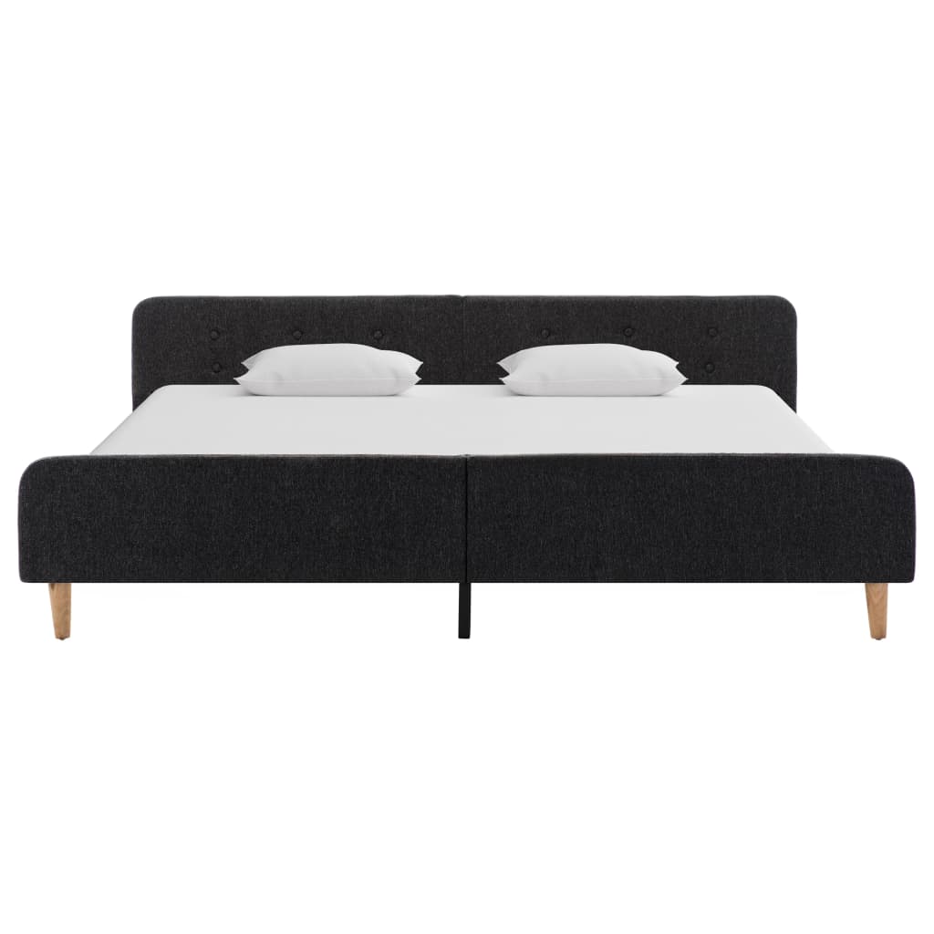 Bedframe jute donkergrijs 180x200 cm