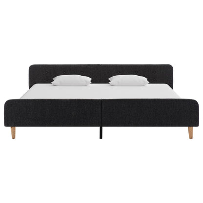 Bedframe jute donkergrijs 180x200 cm