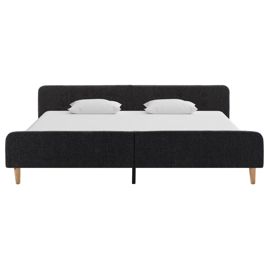 Bedframe jute donkergrijs 180x200 cm