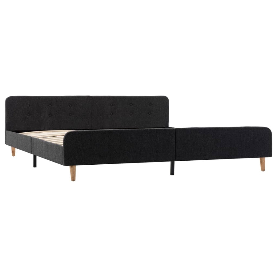 Bedframe jute donkergrijs 180x200 cm