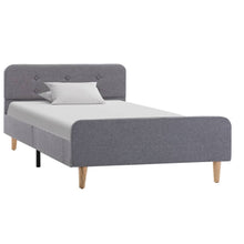 Bedframe Stof 90 x 200 cm Lichtgrijs