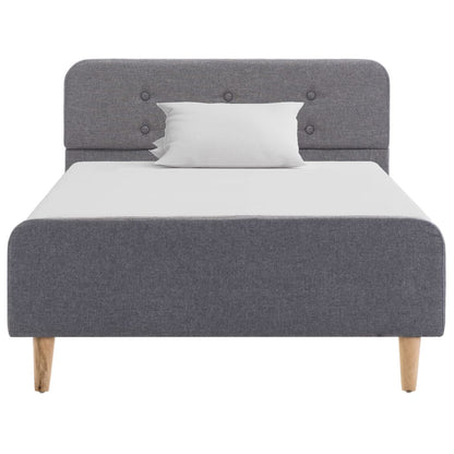 Bedframe Stof 90 x 200 cm Lichtgrijs