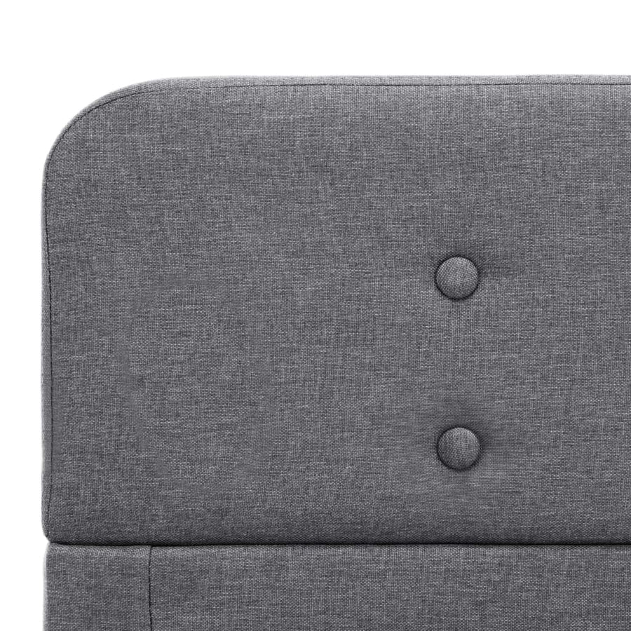 Bedframe Stof Lichtgrijs 100X200 Cm 100 x 200 cm