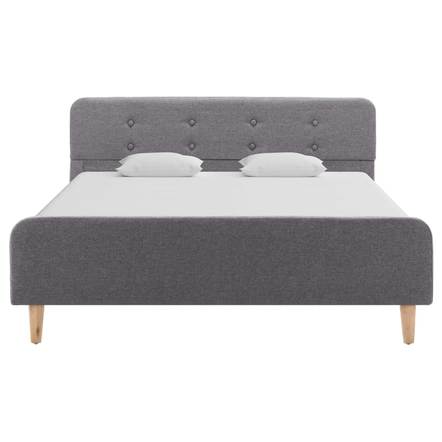 Bedframe stof lichtgrijs 120x200 cm