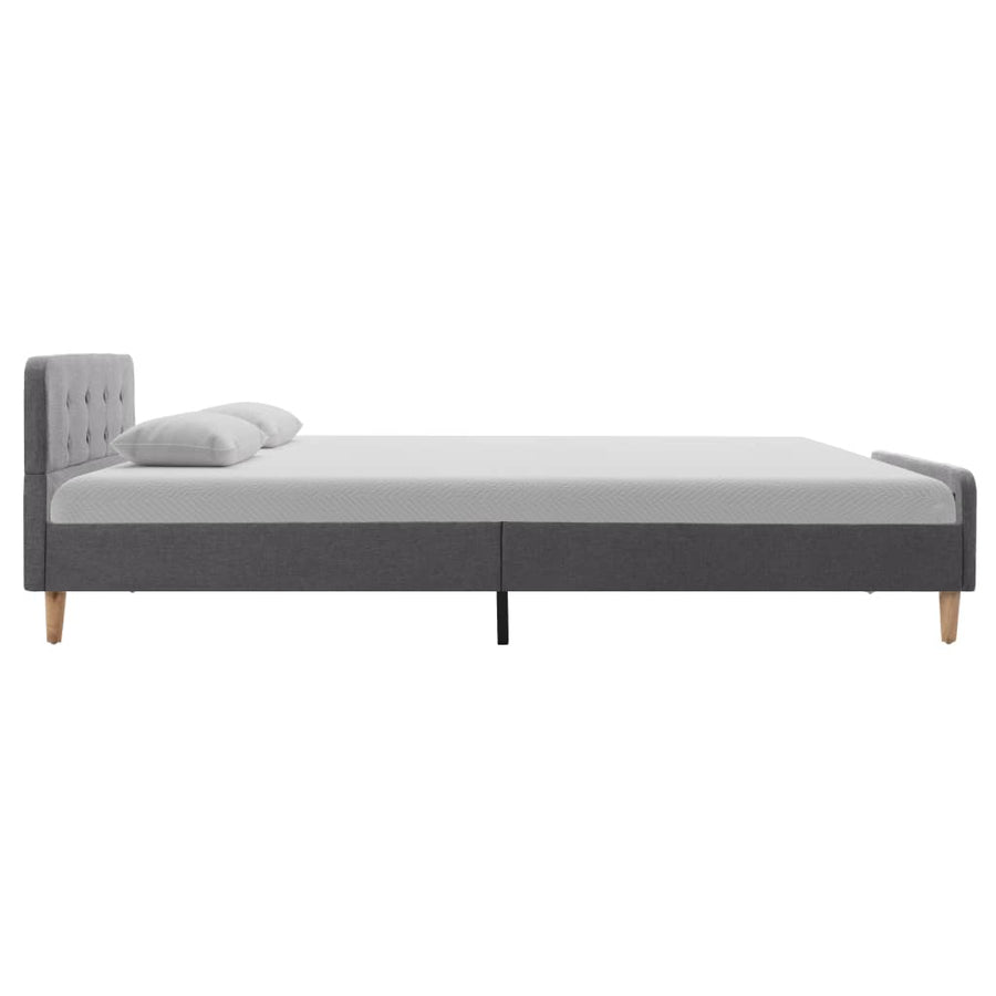 Bedframe stof lichtgrijs 120x200 cm