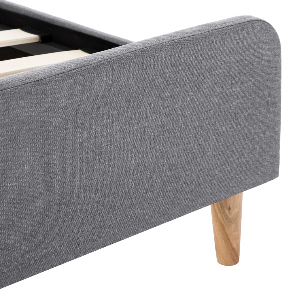 Bedframe Stof Lichtgrijs 120X200 Cm 120 x 200 cm