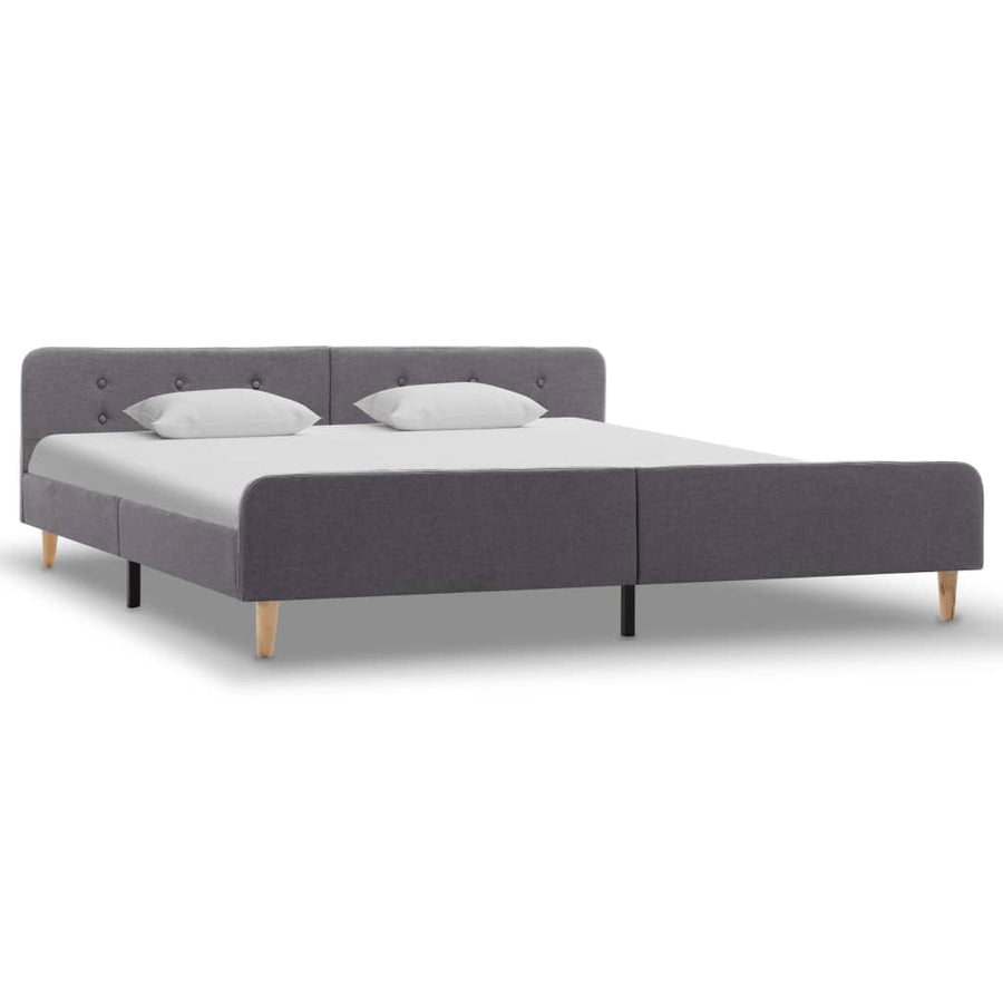 Bedframe Stof Lichtgrijs 180X200 Cm 180 x 200 cm