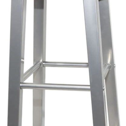 Barkrukken 4 St Mdf Bruin En Zilver