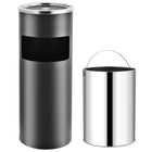 Ash bin/litter bin Hotel 30 L steel grey