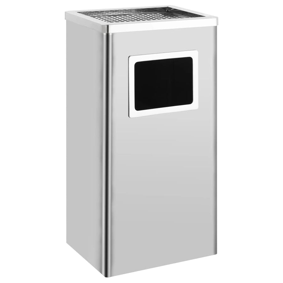 Asbak/Prullenbak Hotel Roestvrij Staal 45 l Zilver