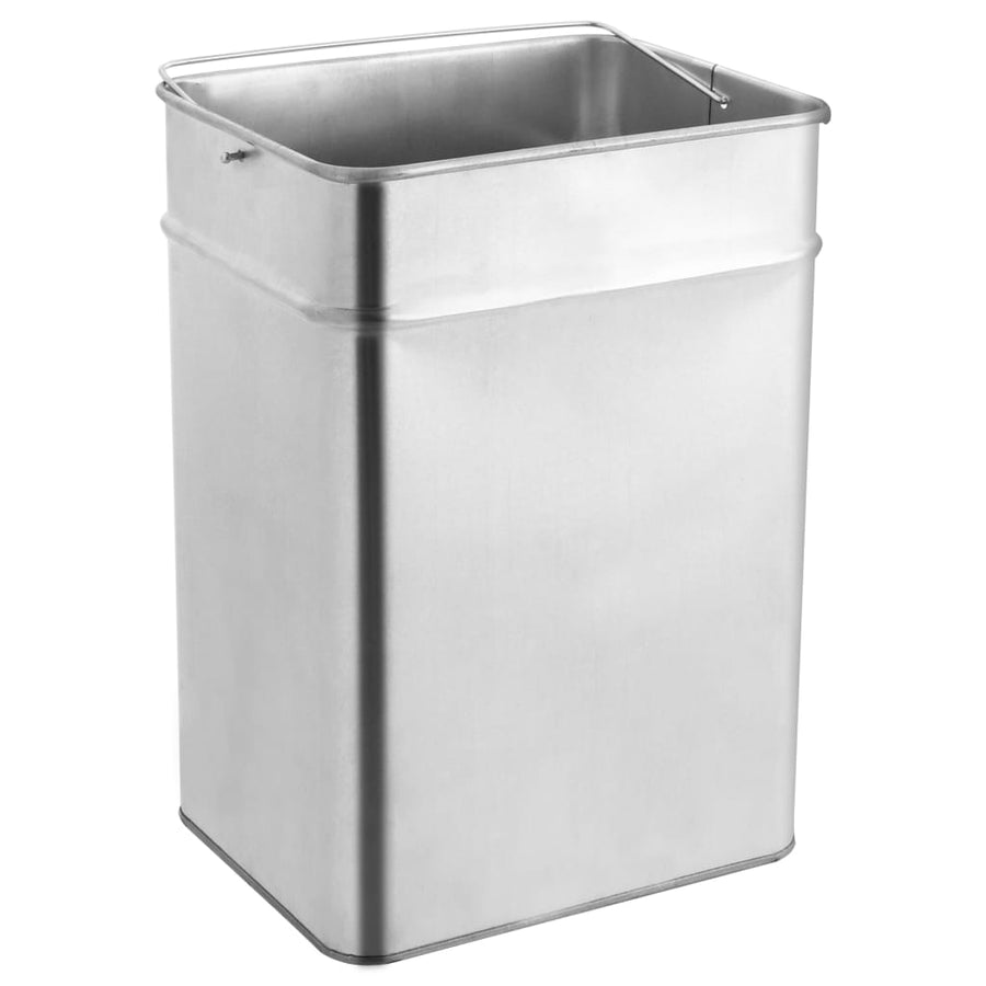 Asbak/Prullenbak Hotel Roestvrij Staal 45 l Zilver