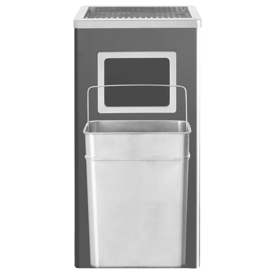Asbak/Prullenbak Hotel Staal 45 l Zwart