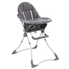 Kinderstoel hoog grijs wit 47x74x99 cm