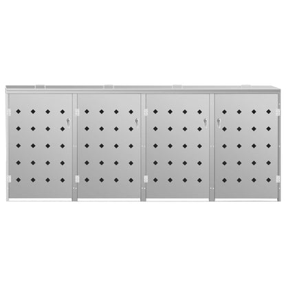 Containerberging Vierdubbel 240 L Roestvrij Staal 4 containers