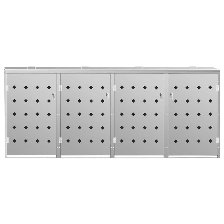 Containerberging Vierdubbel 240 L Roestvrij Staal 4 containers