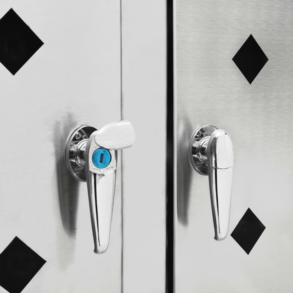 Containerberging Vierdubbel 240 L Roestvrij Staal 4 containers