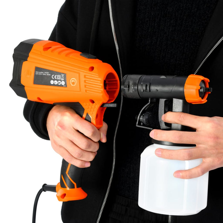 Verfspuit Elektrisch Met 3 Mondstukken 500 W 800 Ml
