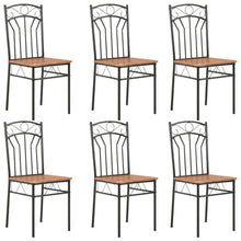 Eetkamerstoelen Mdf Bruin 6