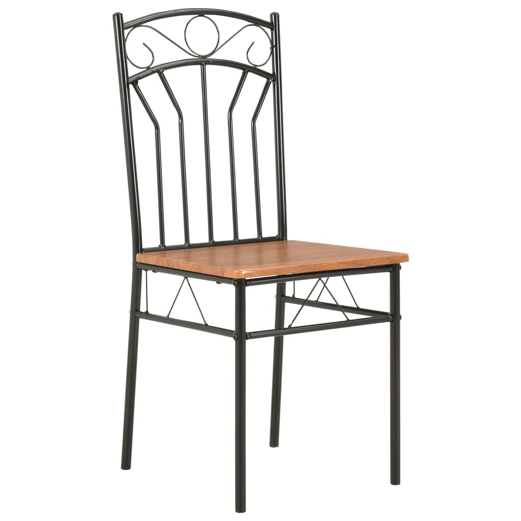 Eetkamerstoelen Mdf Bruin 6