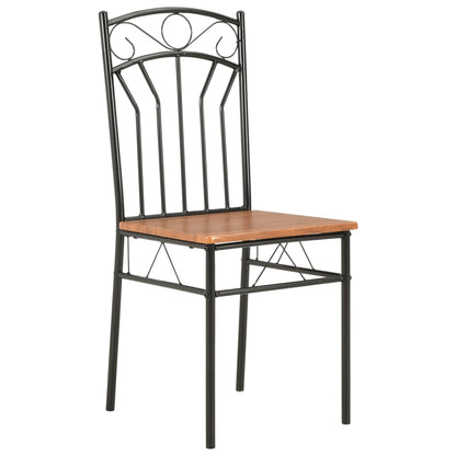 Eetkamerstoelen Mdf Bruin 4