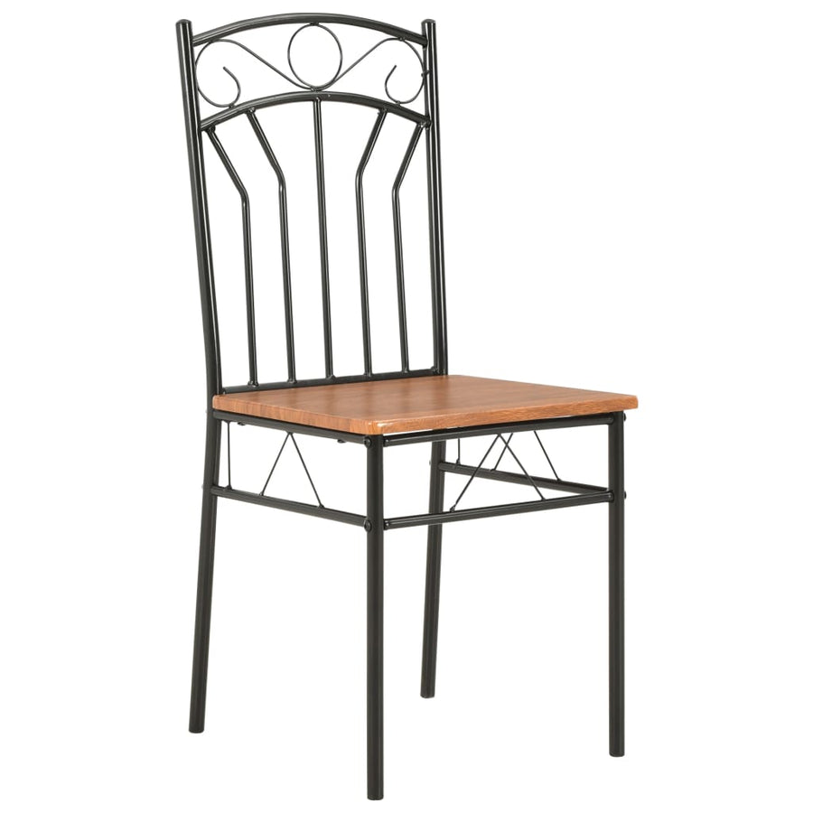 Eetkamerstoelen Mdf Bruin 4