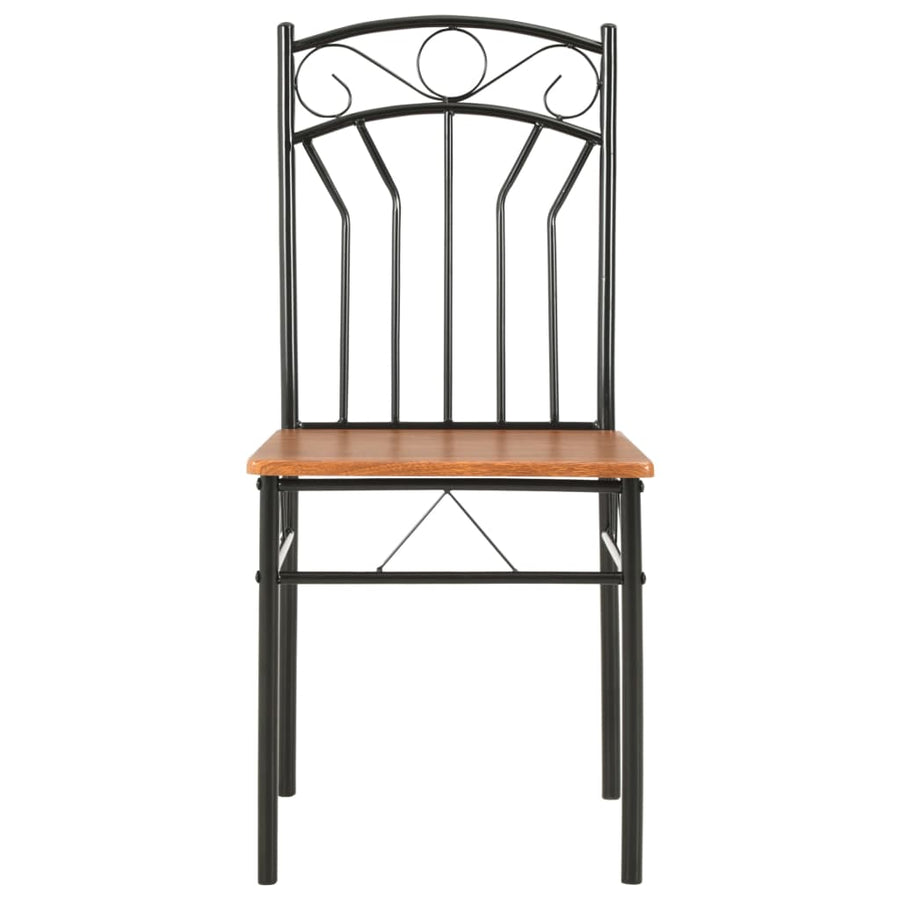 Eetkamerstoelen Mdf Bruin 4