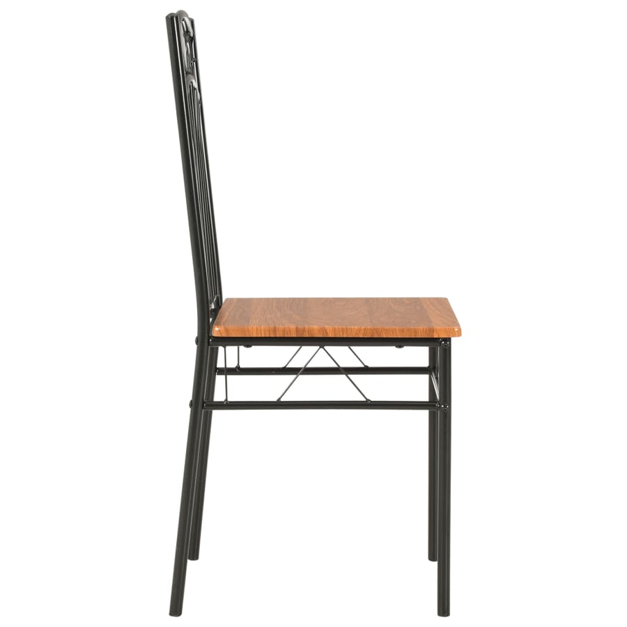 Eetkamerstoelen Mdf Bruin 4