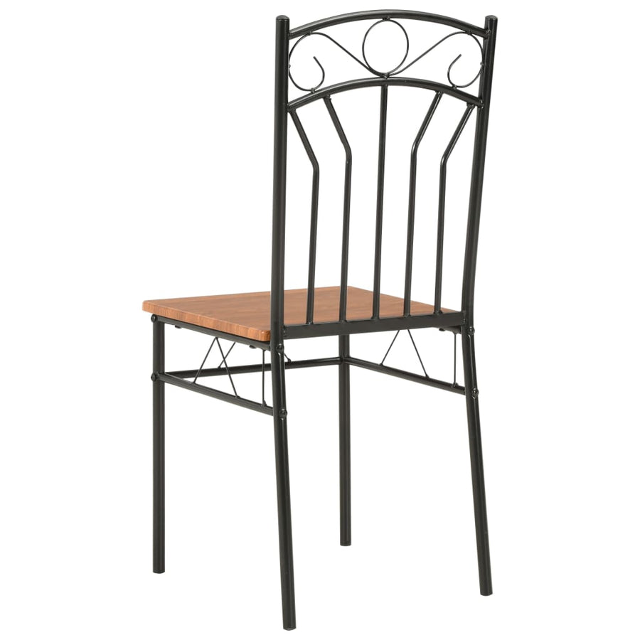 Eetkamerstoelen Mdf Bruin 4
