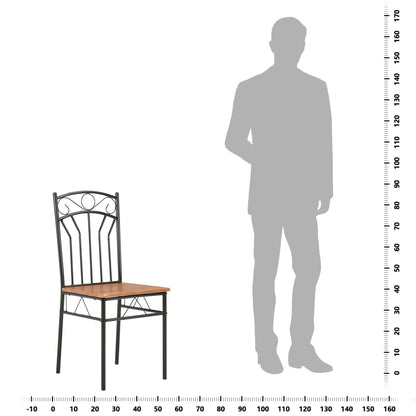 Eetkamerstoelen Mdf Bruin 2