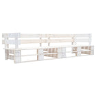 Tuinbank 2-zits grenenhout 220x66x55 cm wit